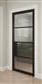 Portland 4 Lite Crittall Black Door - Clear/Reeded Glass