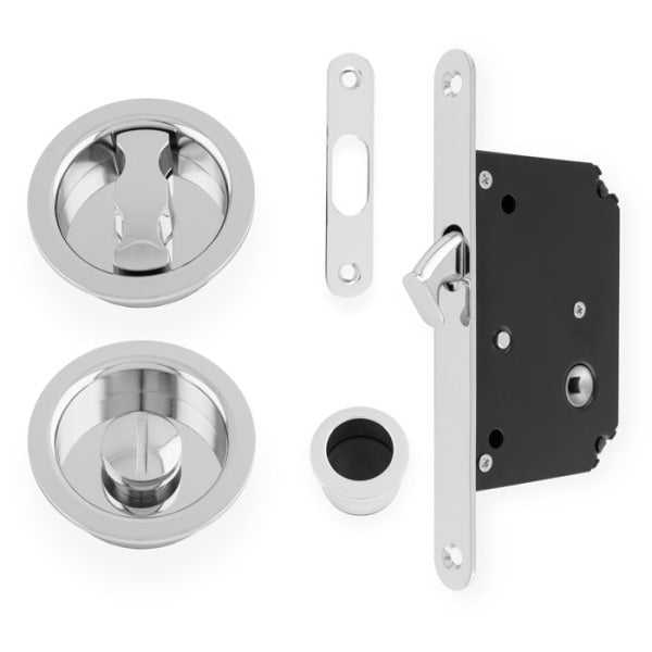 Sliding Door Lock Set - Radius - 7xFinishes