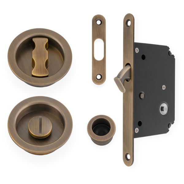 Sliding Door Lock Set - Radius - 7xFinishes