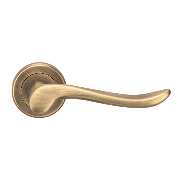 Serozzetta Verdun Lever On Rose - Antique Brass
