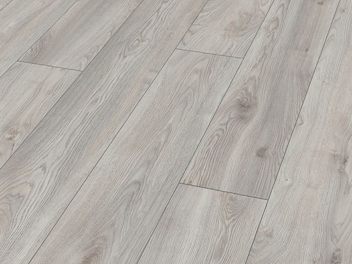 10mm x 244mm x 1845mm MAMMUT PLUS WIDE LONG PLANK MACRO OAK WHITE LAMINATE FLOORING AC5