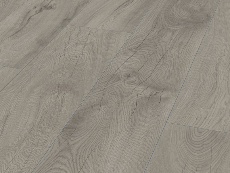 10mm x 244mm x 1845mm MAMMUT PLUS WIDE LONG PLANK MAGNUM OAK GREY LAMINATE FLOORING AC5