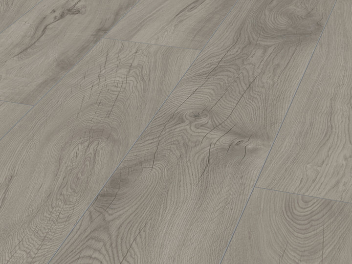 10mm x 244mm x 1845mm MAMMUT PLUS WIDE LONG PLANK MAGNUM OAK GREY LAMINATE FLOORING AC5