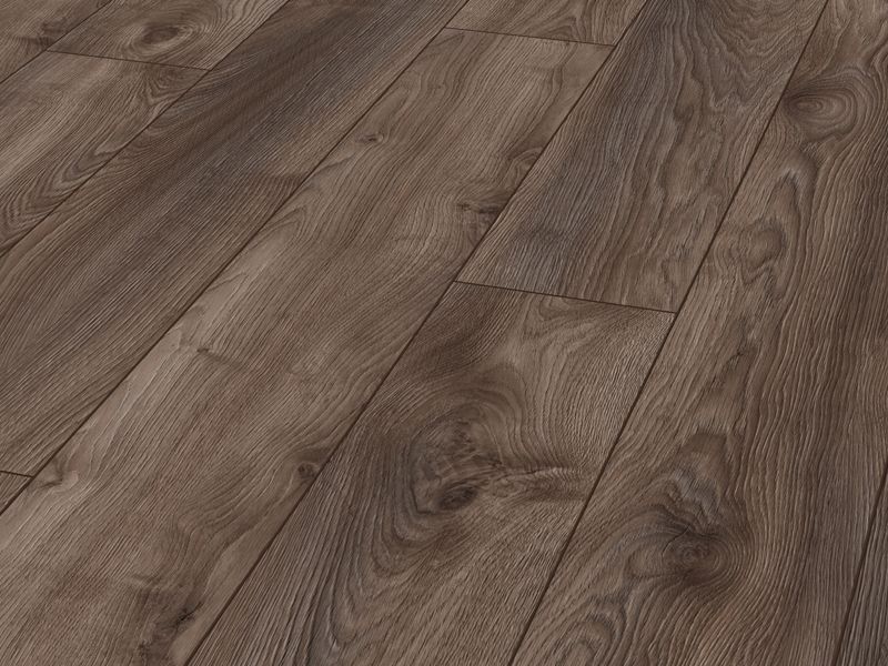 12mm x 188mm x 1845mm MAMMUT LONG PLANK MACRO OAK BROWN LAMINATE FLOORING AC5