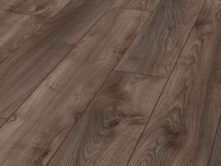 12mm x 188mm x 1845mm MAMMUT LONG PLANK MACRO OAK BROWN LAMINATE FLOORING AC5