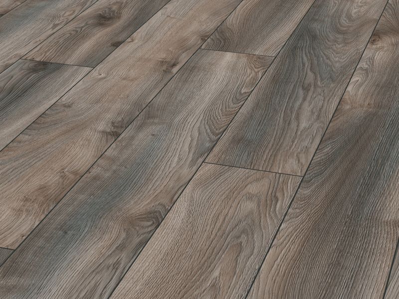 12mm x 188mm x 1845mm MAMMUT LONG PLANK MACRO OAK GREY LAMINATE FLOORING AC5