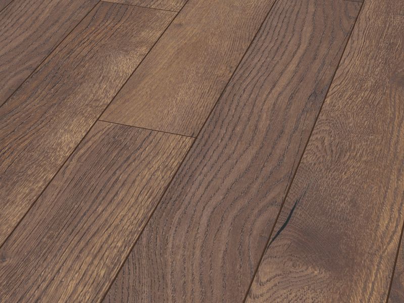 12mm x 188mm x 1375mm ROBUSTO PLANK PETTERSSON OAK DARK LAMINATE FLOORING AC5