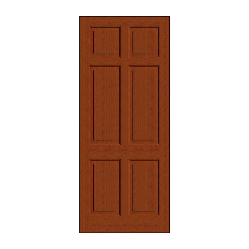 External Hardwood Door - 6 Panel Solid