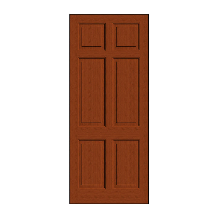 External Hardwood Door - 6 Panel Solid