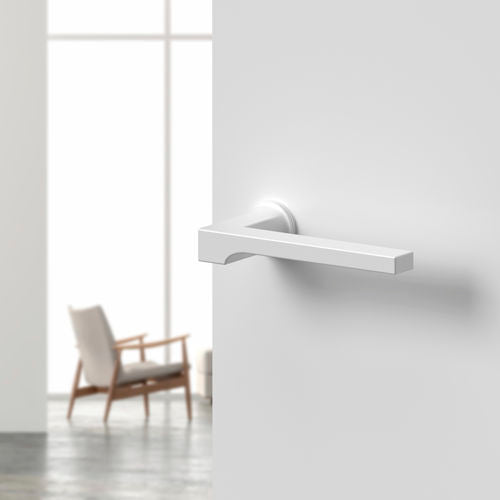 Mission Invisible - Soho steel lever handle  - White