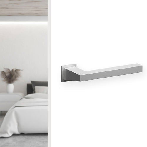 Mission Invisible - Boston steel lever handle  - Stainless Steel