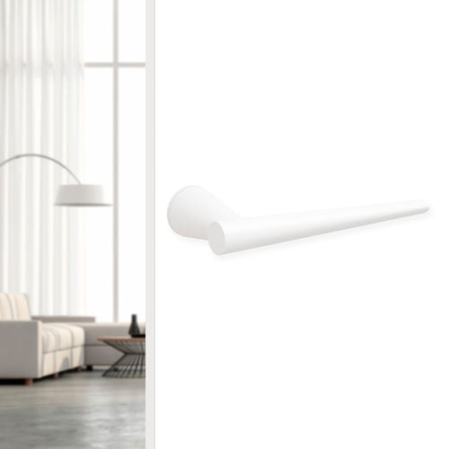 Mission Invisible - Brooklyn steel lever handle  - 	Polaris White