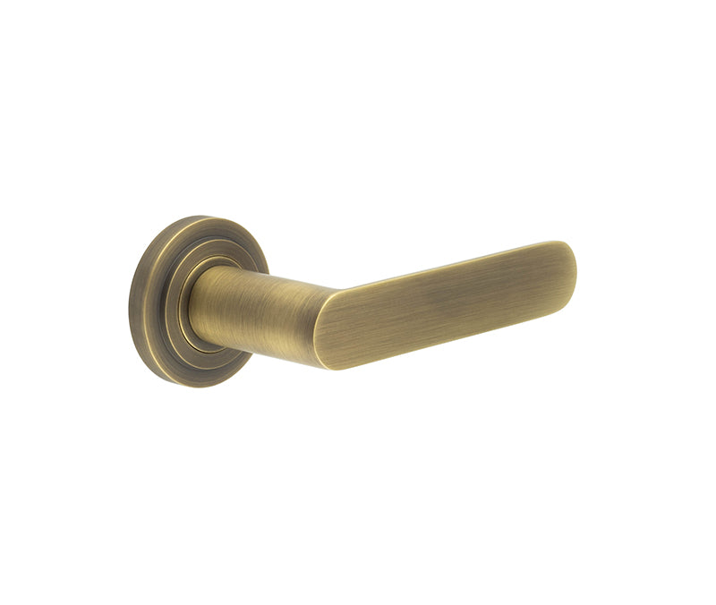 Kensington Door Handle - Satin Brass-SB – handles&hinges
