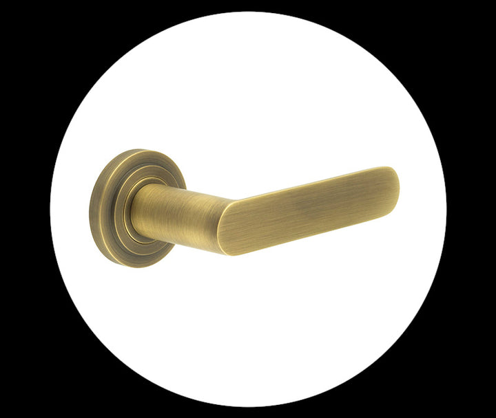 Kensington Door Handle - Antique Brass (AB)