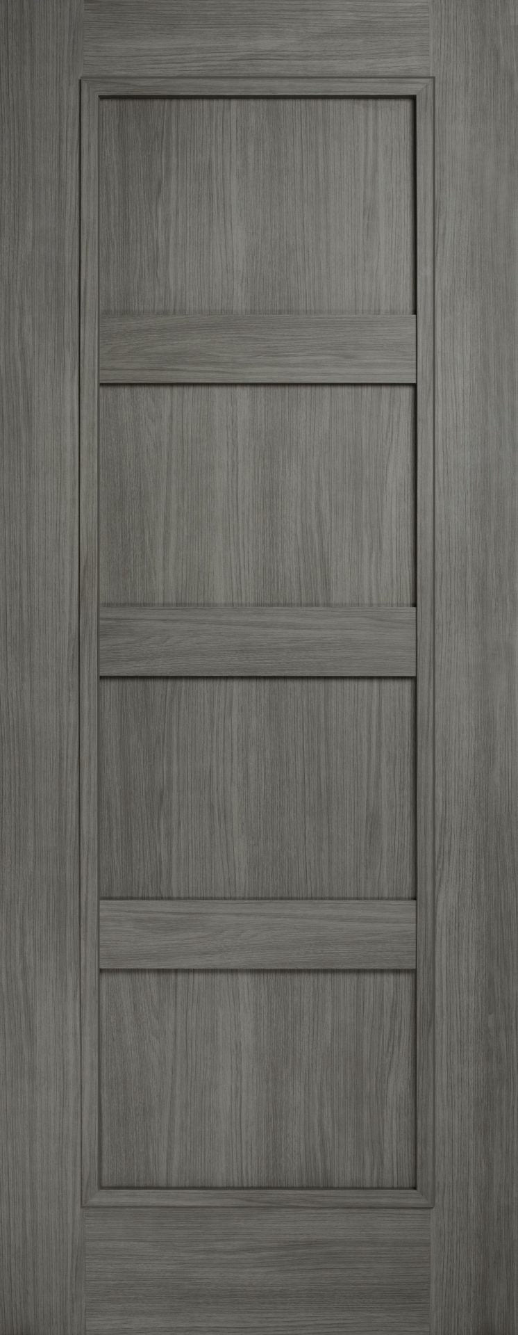 Doras Dalken Shaker 4P Luxury Laminate Grey Door - Solid