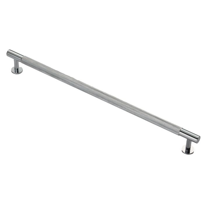 Knurled Pull Handle -CB- Polished Chrome