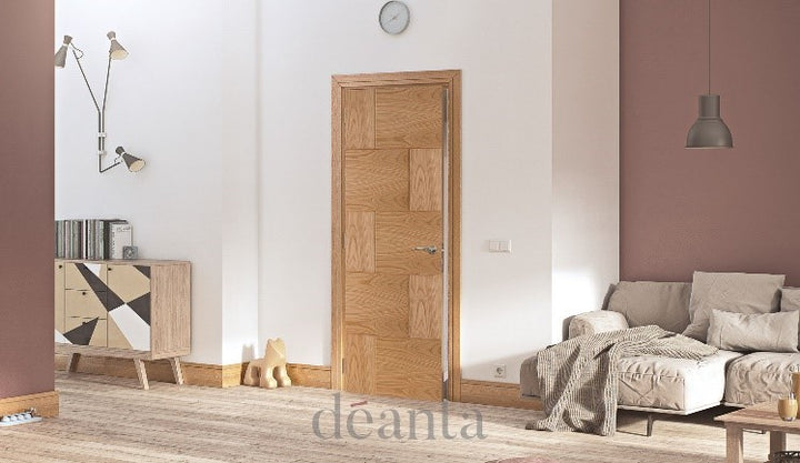 Deanta HP34 Oak Fire Door - Solid FD30