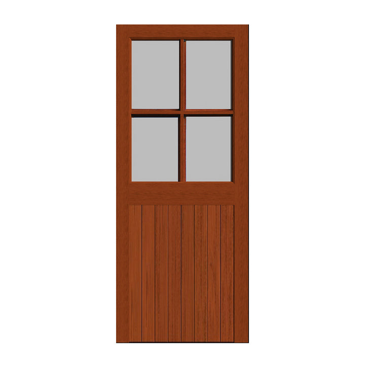 External Hardwood Door - Half Sheeted 4 Pane