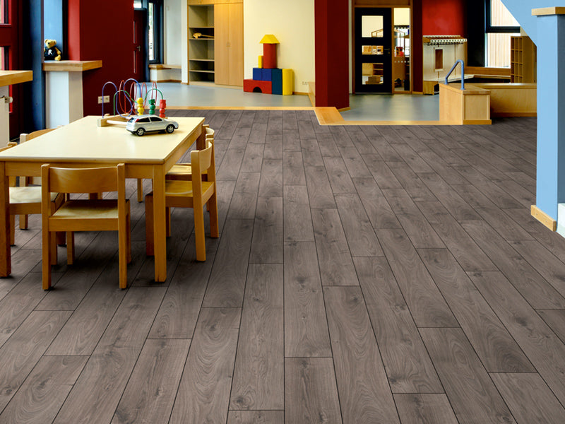 12mm x 188mm x 1375mm ROBUSTO PLANK ATLAS OAK ANTHRACITE LAMINATE FLOORING AC5