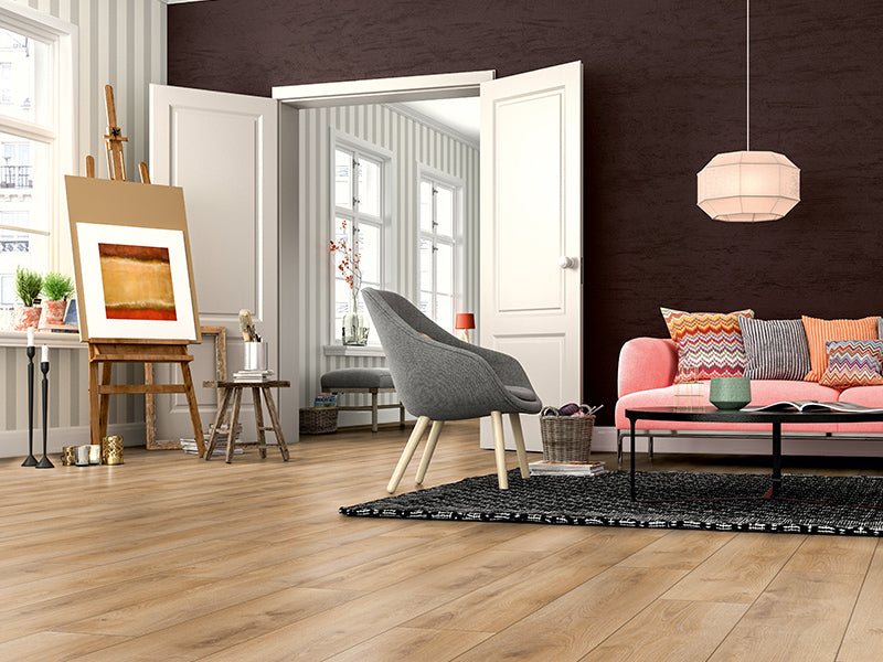 7mm x 193mm x 1383mm SMART SUMMER OAK NATURE LAMINATE FLOORING AC3