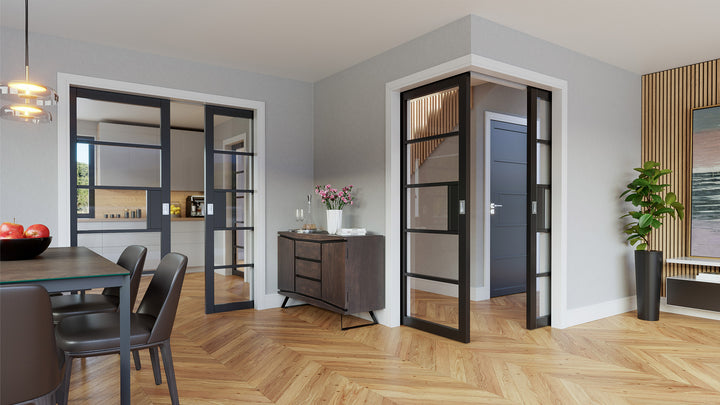 Deanta Crittall NM31G - Glass Clear/Reeded