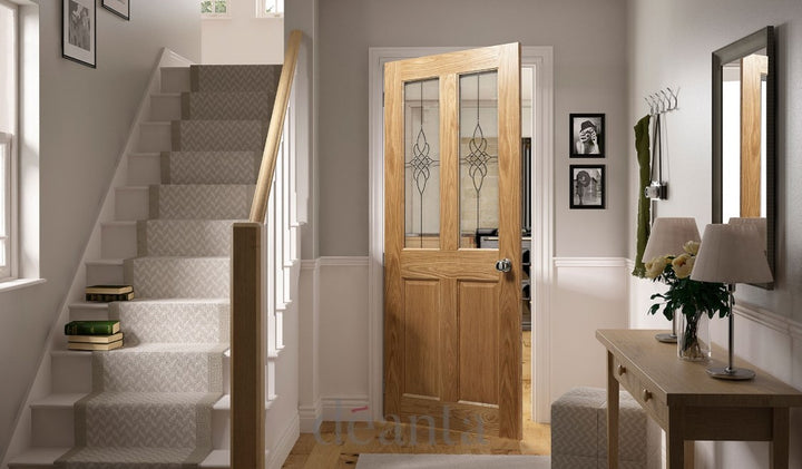 Deanta NM4G Oak Door - Glass