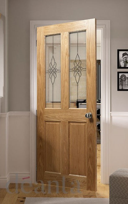 Deanta NM4G Oak Door - Glass