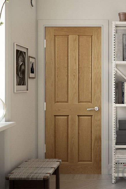 Deanta NM4 Oak Door - Solid FD30