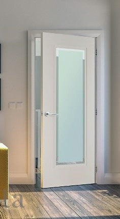 Deanta NM11G White Primed Door - Glass