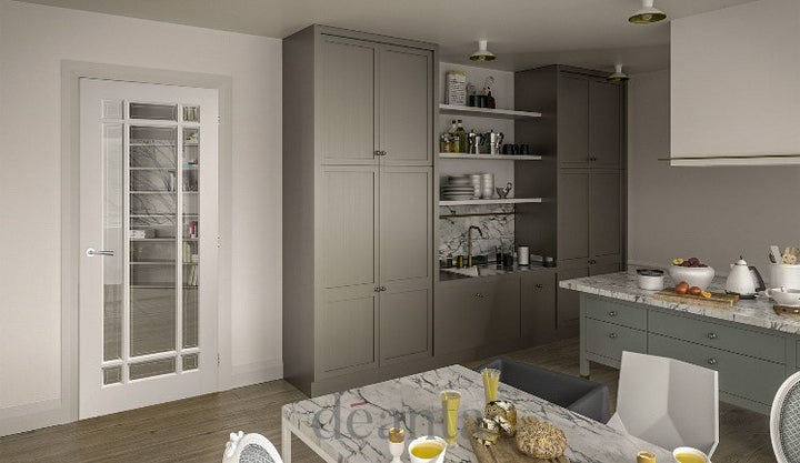 Deanta NM5GB White Primed Door - Glass Bevelled