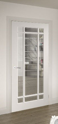 Deanta NM5GB White Primed Door - Glass Bevelled