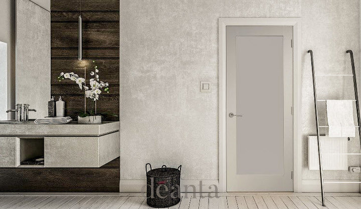 Deanta NM6GC White Primed Door -  Clear Glass
