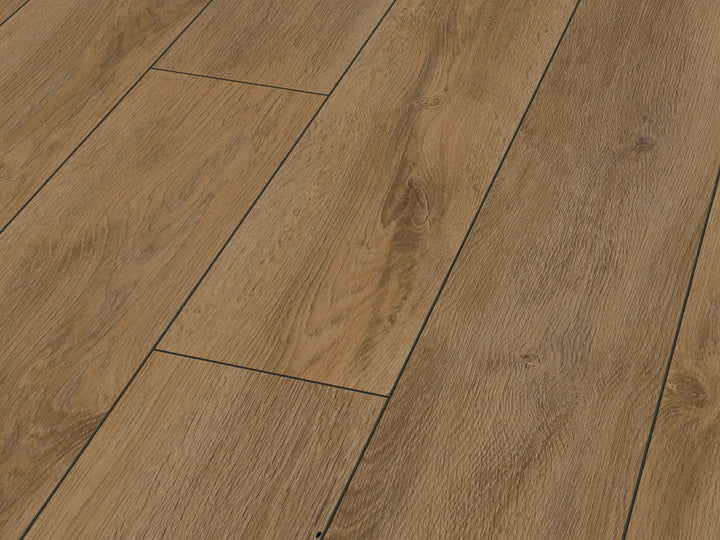 12mm x 188mm x 1375mm ROBUSTO PLANK PREMIUM OAK BROWN LAMINATE FLOORING AC5