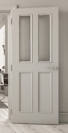 Deanta WR1G White Primed Door - Glass