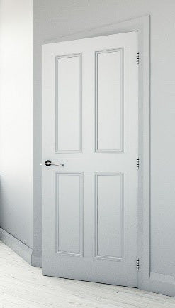 Deanta WR1 White Primed Door - Fire Door FD30