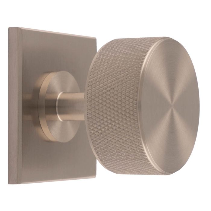 Knurled Radio Knob -CB- Satin Nickel