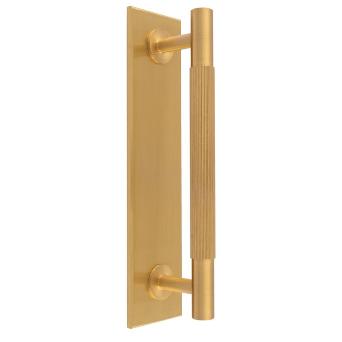 Lined Pull Handle -CB- Satin Brass