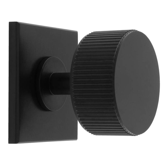 Lined Radio Knob -CB- Matt Black