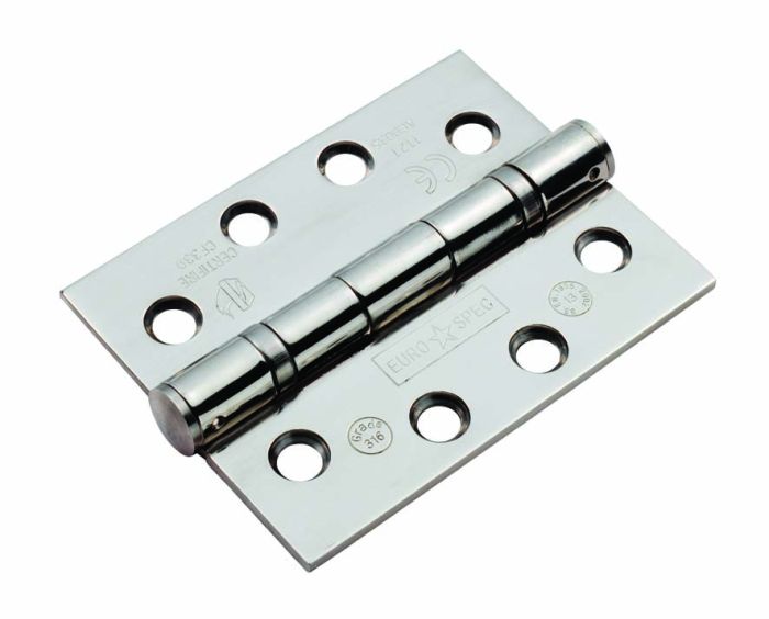 Enduro Grade 13 Ball Bearing Hinge, Grade 316  Stainless Steel - Pair