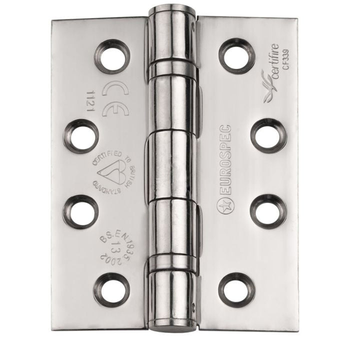 Enduro Grade 13 Ball Bearing Hinge, Grade 316  Stainless Steel - Pair