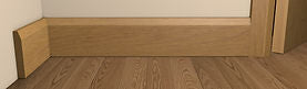 Pre Varnished Solid White Oak Chamfered Skirting and Architrave