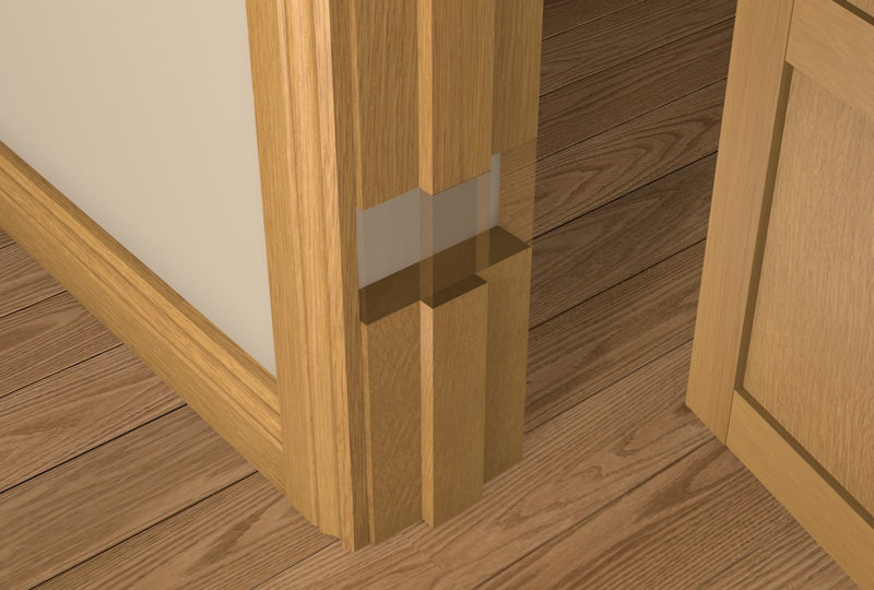 Solid Oak Door Frame - Plant on