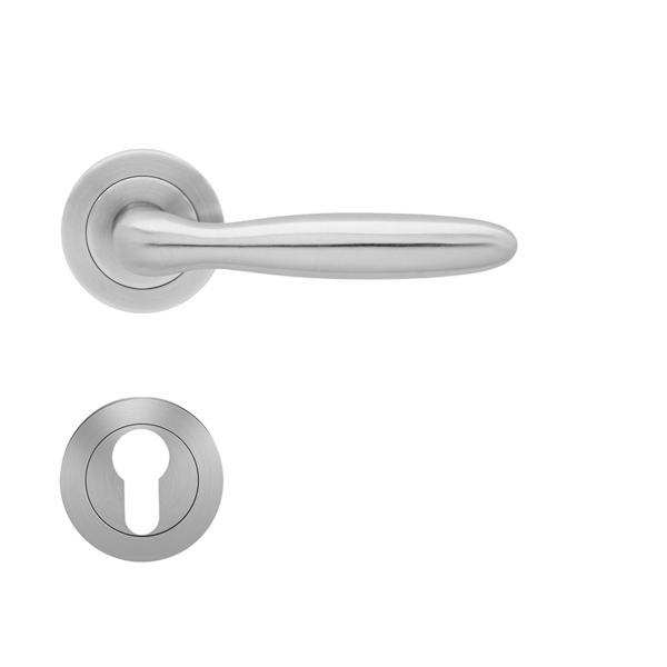 Corfu Stainless steel lever handle  - Satin Stainless steel