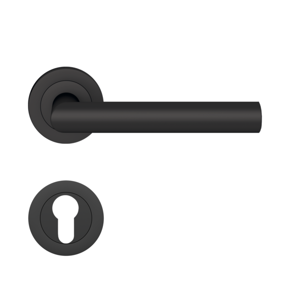 Rhodos Stainless steel lever handle  - Cosmos Black