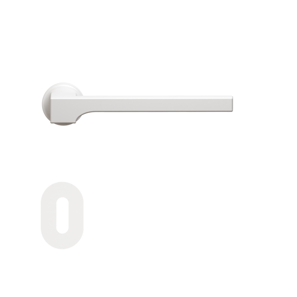 Mission Invisible - Soho steel lever handle  - White
