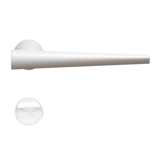 Mission Invisible - Brooklyn steel lever handle  - 	Polaris White