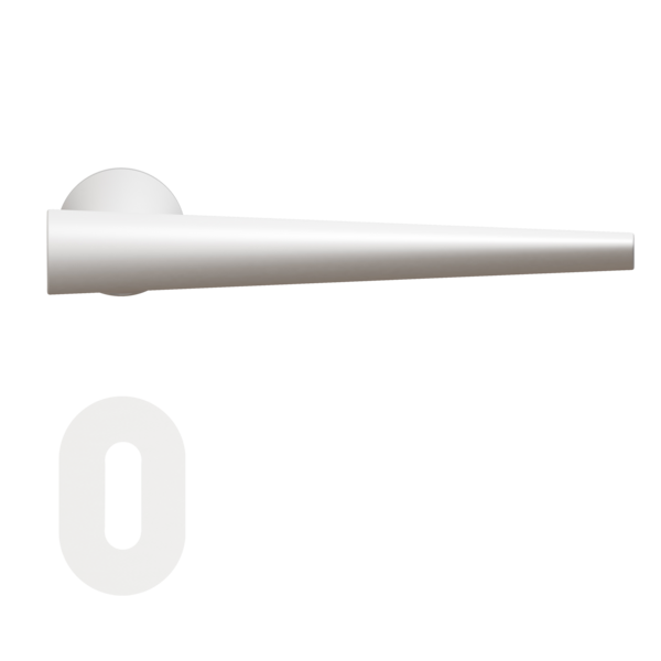 Mission Invisible - Brooklyn steel lever handle  - 	Polaris White