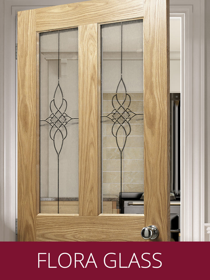 Deanta NM4G Oak Door - Glass