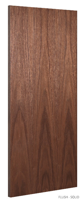 Flush Walnut Door - FD30 Solid