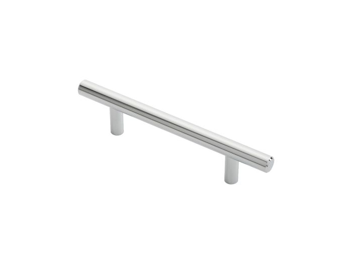Steel T-Bar Handle - Polished Chrome